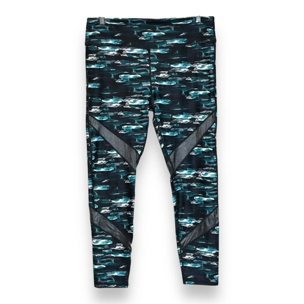 Fabletics PowerHold Leggings Blue‎ Jeanette Leggings Size XL